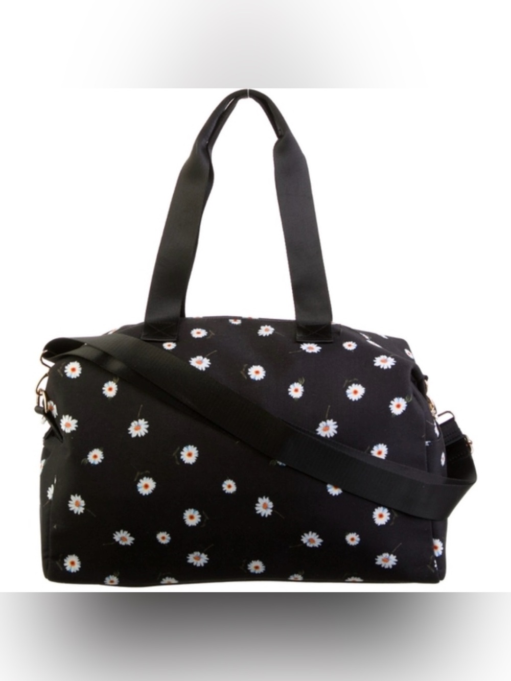 Alice + Olivia Black Daisy Weekend Duffel